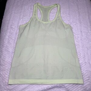 Lululemon Seamless Racerback Tank Green Size M Flawed